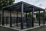 Pergola fémszerkezete
